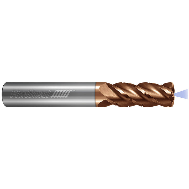 5/8" 4-Flute Solid Carbide High-Feed End Mill, Tplus - Helical Solutions 86422