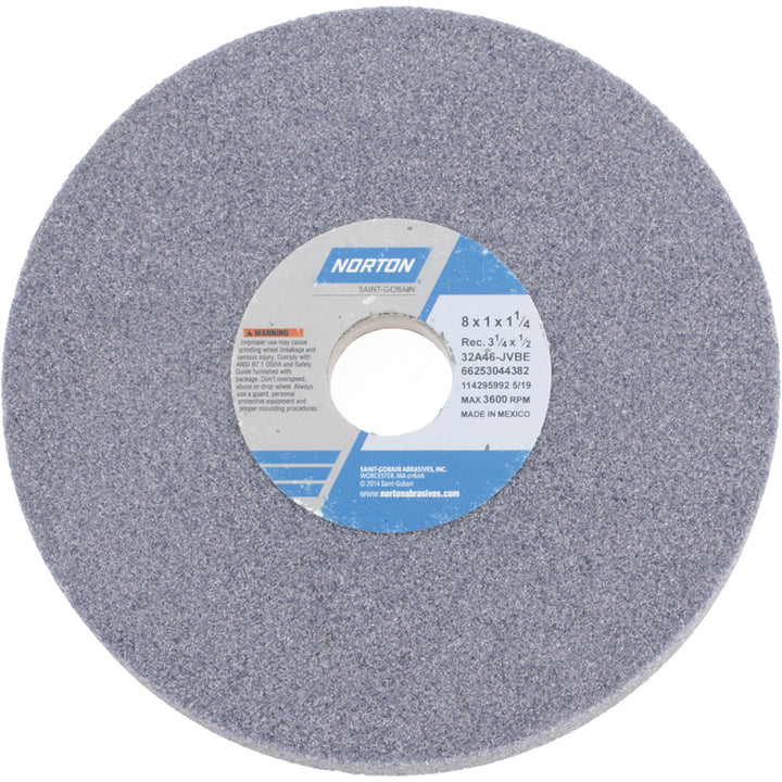 8 x 1" 46-Grit Aluminum Oxide Grinding & Cutoff Wheel - Norton 66253044382