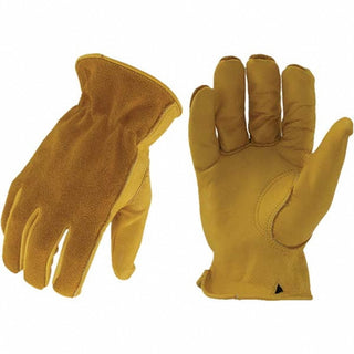 Large Tan Cowhide Cut, Puncture & Abrasion-Resistant Gloves - ironCLAD IEX-WHO-04-L