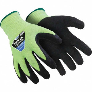 2X-Small Black; Lime Green HPPE; Steel; Fiberglass Blend Cut-Resistant Gloves - HexArmor. 2061-XXS (5)