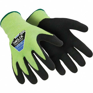3X-Large Black; Lime Green HPPE; Steel; Fiberglass Blend Cut-Resistant Gloves - HexArmor. 2062-XXXL (12)