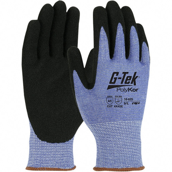 Large Blue PolyKor Cut-Resistant Gloves - PIP 16-635/L