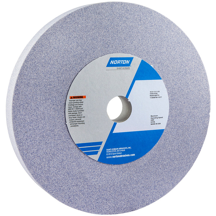 10 x 1" 60-Grit Aluminum Oxide Grinding & Cutoff Wheel - Norton 66253160774