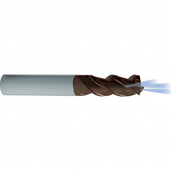 1/4" 3-Flute Solid Carbide Corner Radius & Corner Chamfer End Mill, TiAlSiN - Guhring 9068720063500