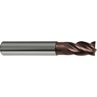 3/4" 4-Flute Solid Carbide Corner Radius & Corner Chamfer End Mill, TiAlSiN - Guhring 9068740190500