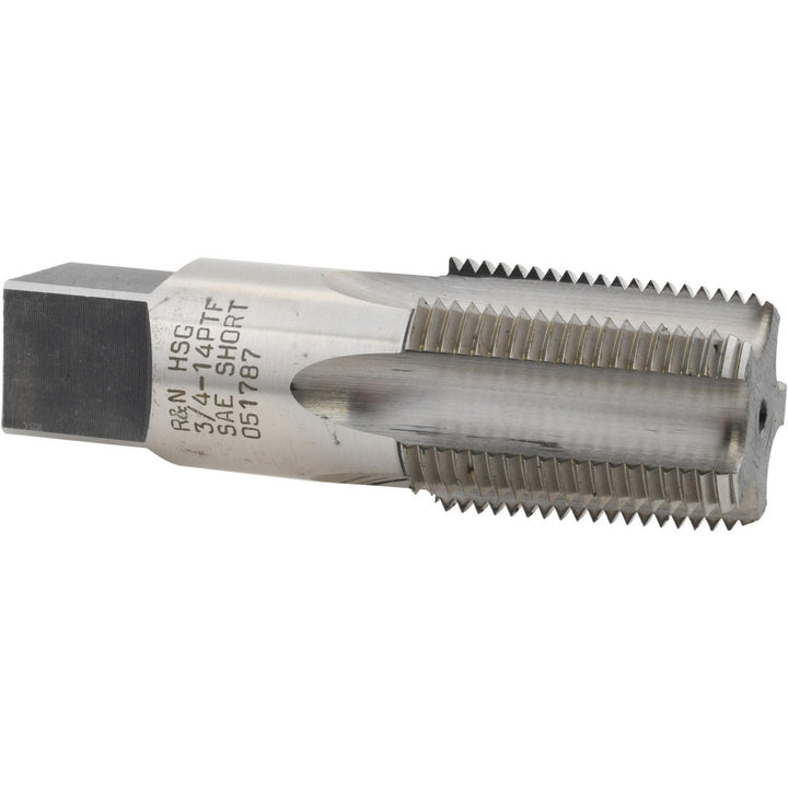 3/4-14 PTF SAE High-Speed Steel Short Projection Tap - Reiff & Nestor 47027
