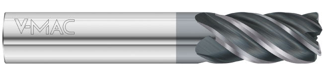 5/16" 5-Flute FULCOAT 21 Corner Radius End Mill - Fullerton 36444