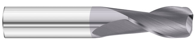 1/2" 2-Flute TiAlN Corner Radius End Mill - Fullerton 33887