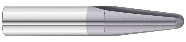 1/8" 2-Flute TiAlN Ball End Mill - Fullerton 38772