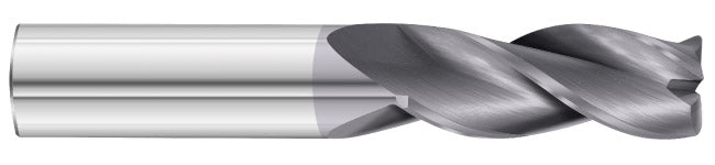 1/4" 3-Flute TiAlN Corner Radius End Mill - Fullerton 33458