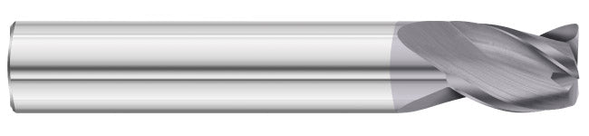 3/16" 3-Flute TiAlN Corner Radius End Mill - Fullerton 33404