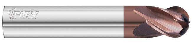 3/4" 4-Flute FULCOAT 20 Ball End Mill - Fullerton 35065