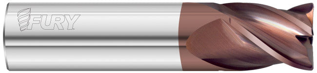 1/4" 4-Flute FULCOAT 20 Corner Radius End Mill - Fullerton 35305