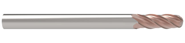 3/64" 4-Flute FULCOAT 20 Ball End Mill - Fullerton 35765