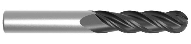 3/8" 4-Flute FULCOAT 21 Ball End Mill - Fullerton 36713