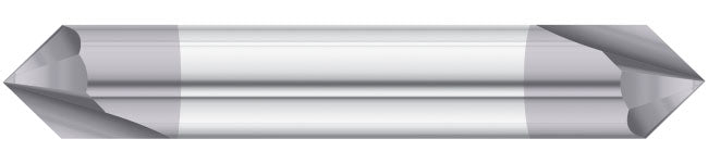 1/2" 2-Flute TiAlN Chamfer End Mill - Fullerton 36096