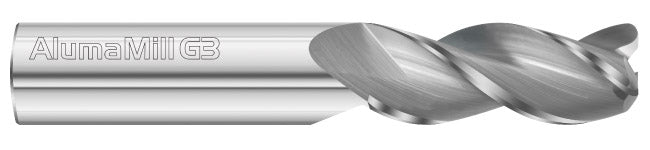 1/2" 3-Flute Corner Radius End Mill - Fullerton 27533