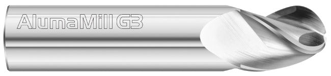 1/8" 3-Flute Ball End Mill - Fullerton 27154