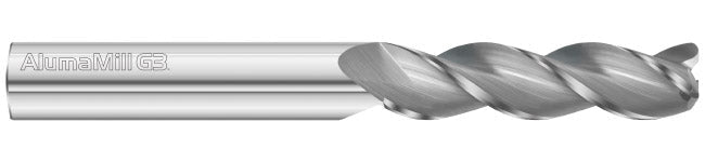 0.3937" 3-Flute Corner Radius End Mill - Fullerton 27405